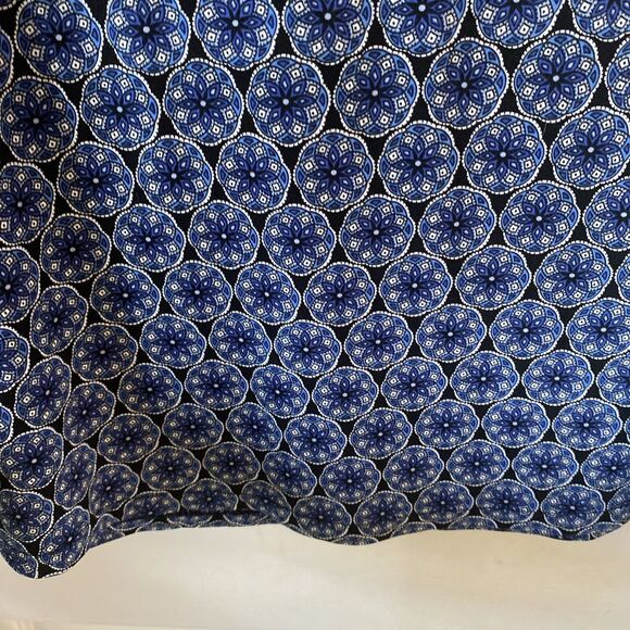 Women’s Large 12/14 George Skirt Blue Geometric Pattern - Picture 11 of 14